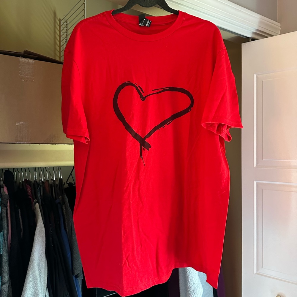 The Concert Tee District Red Tshirt NWOT